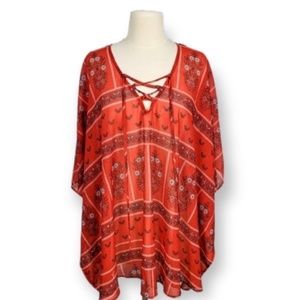 Show Me Your Mumu Peta Lace Up Tunic